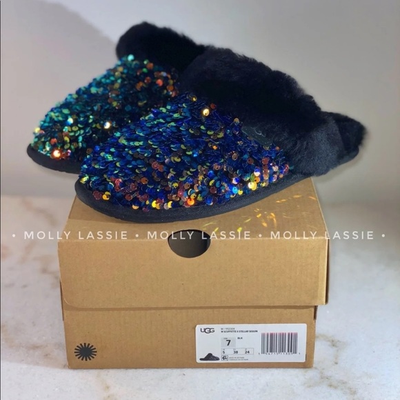 STELLAR SEQUIN BLACK IRIDESCENT ✨ SCUFFETTE - Picture 5 of 8